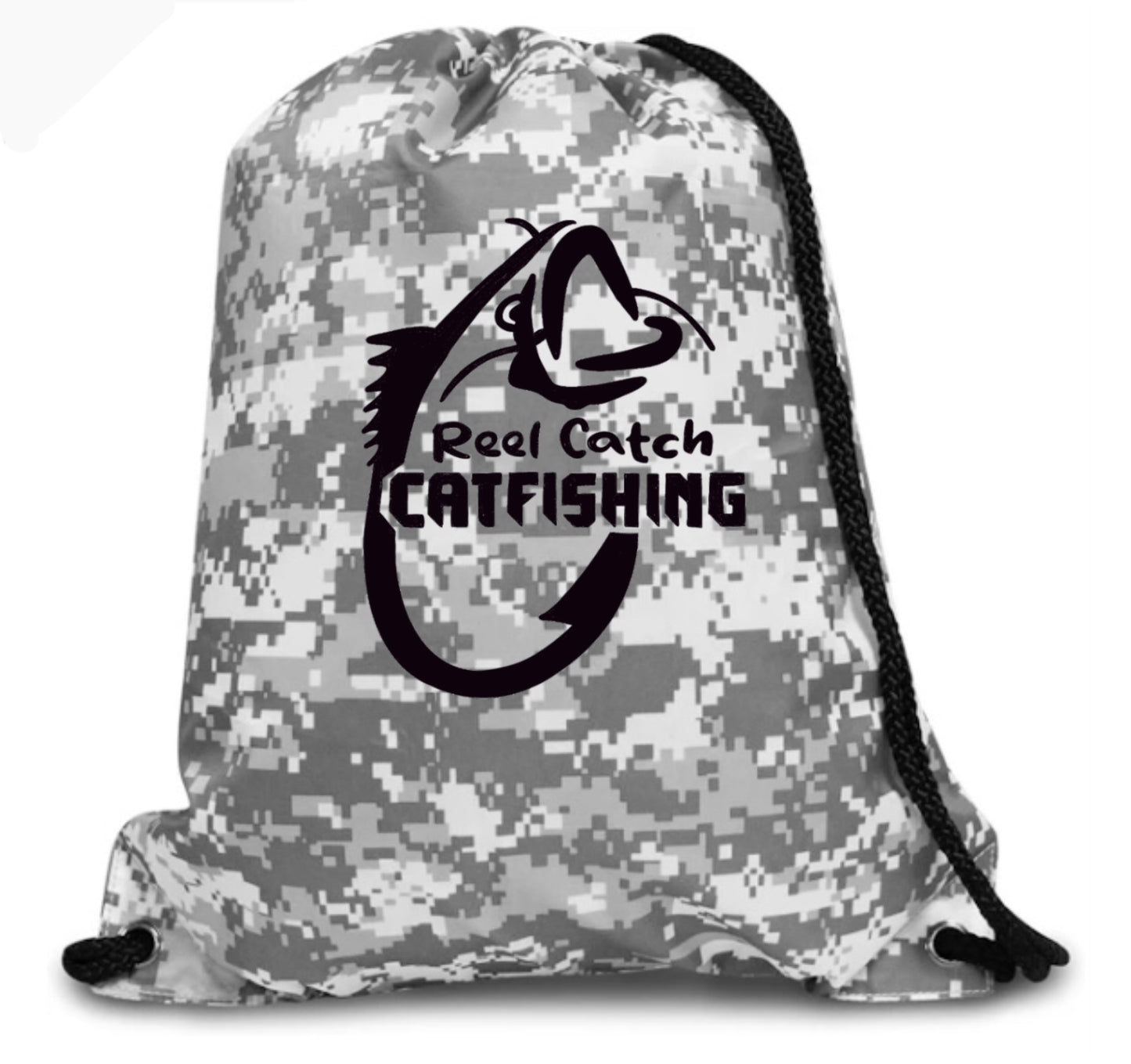 Reel Catch Drawstring Bag